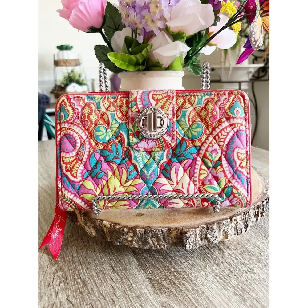 Vera Bradley Paisley in Paradise Turnlock Wallet Quilted - Picture 3 of 7